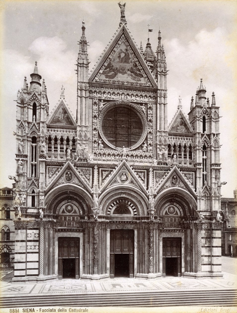 Façade de la cathédrale de Sienne, Italie, fin du 19ème ou début du 20ème siècle - Unbekannt