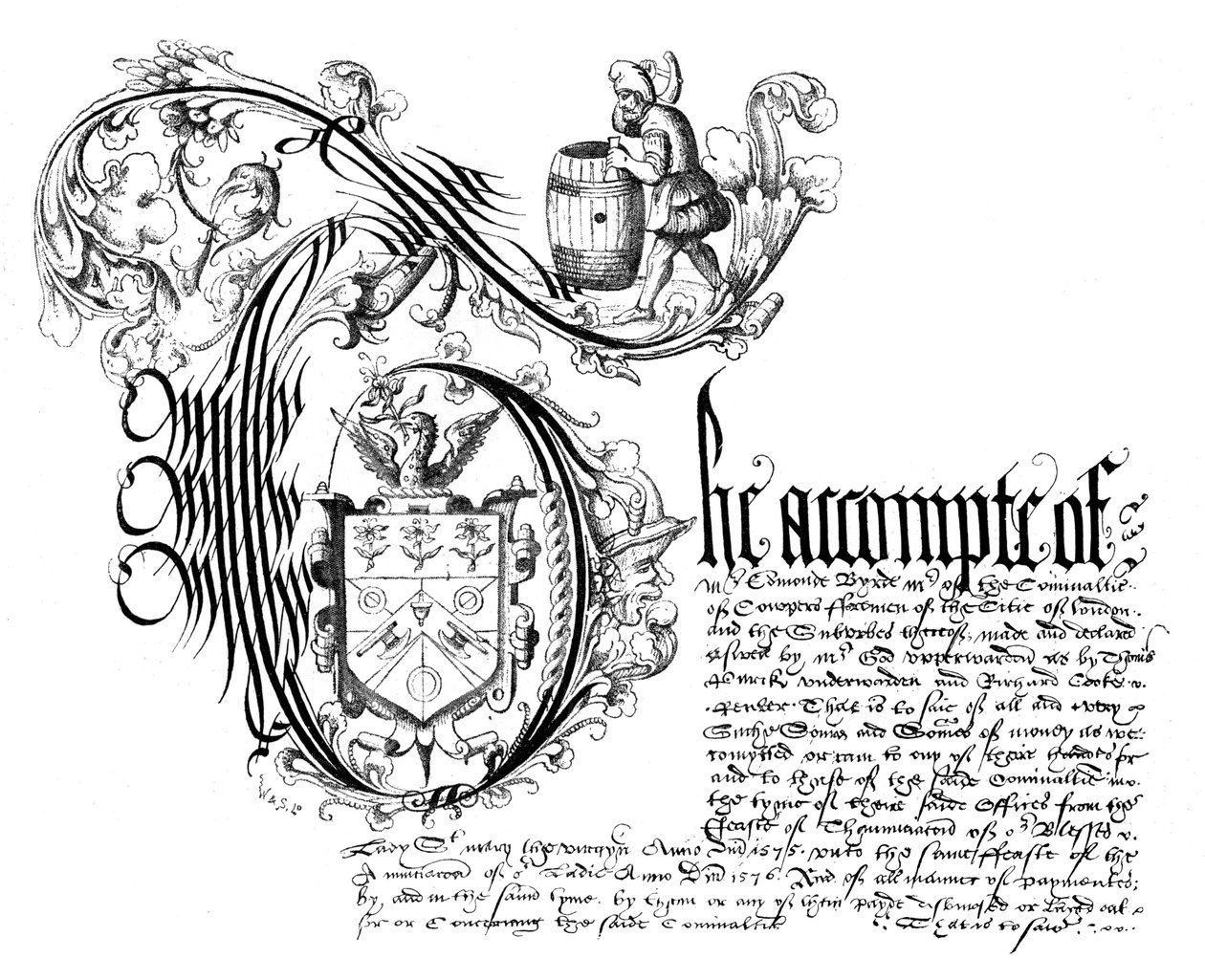 Fac-similé du livre de comptes de la Compagnie des Tonneliers, 1576, 1893 - Unbekannt
