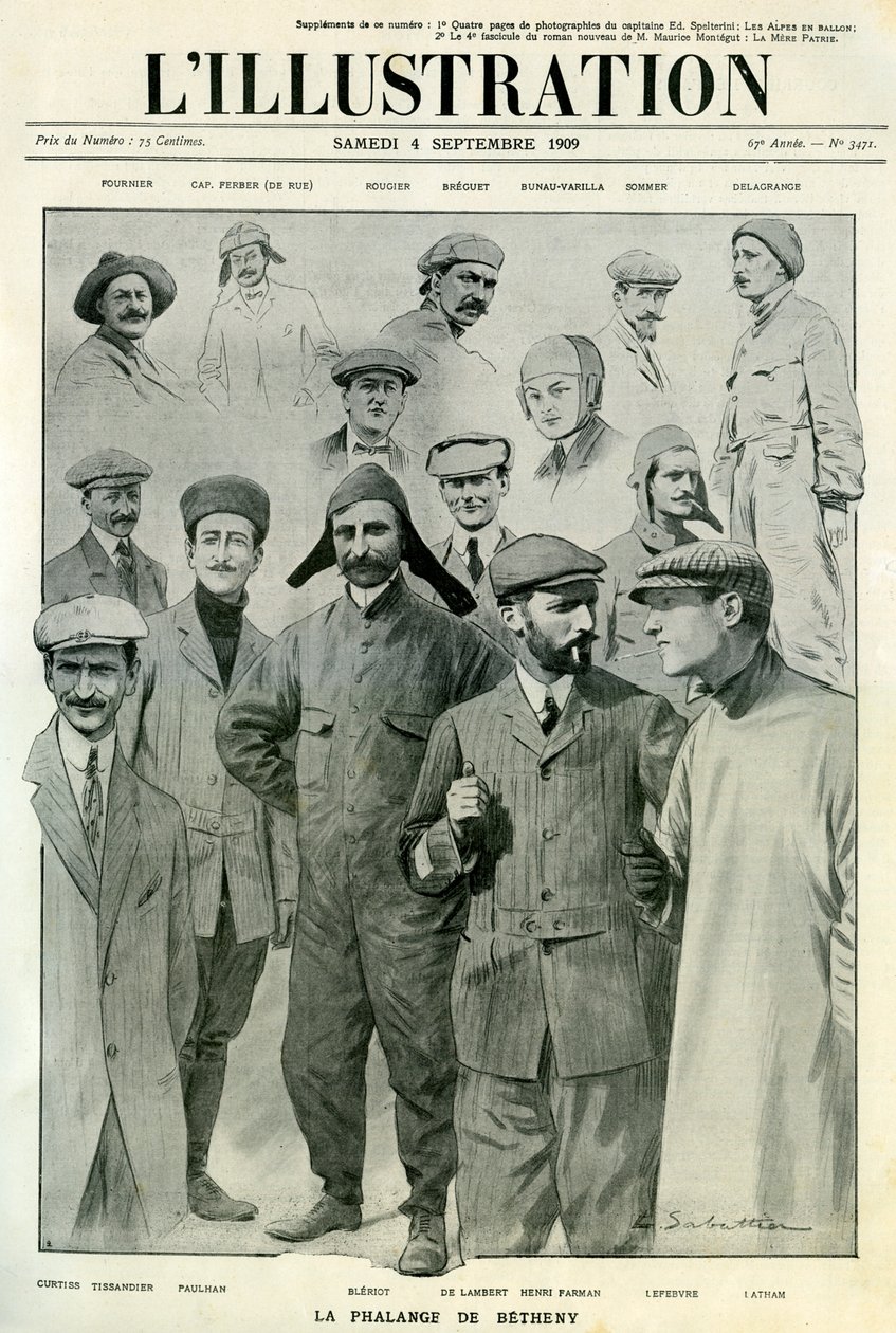 Aviateurs célèbres, couverture de L