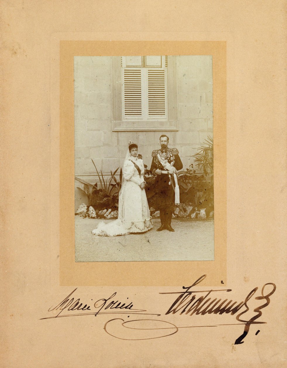 Ferdinand Ier de Bulgarie avec son épouse la princesse Marie Louise de Bourbon-Parme, 1893 - Unbekannt