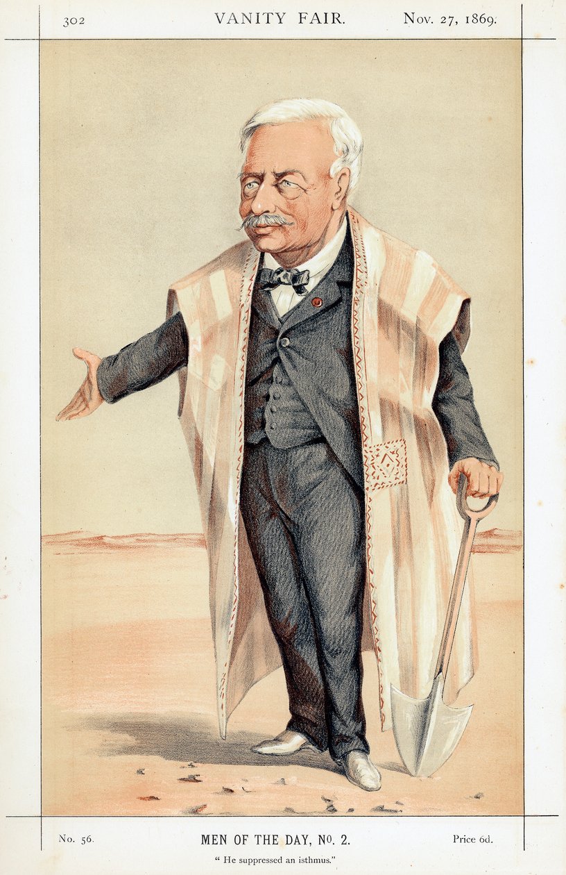 Ferdinand de Lesseps, diplomate et entrepreneur français, 1869 - Unbekannt