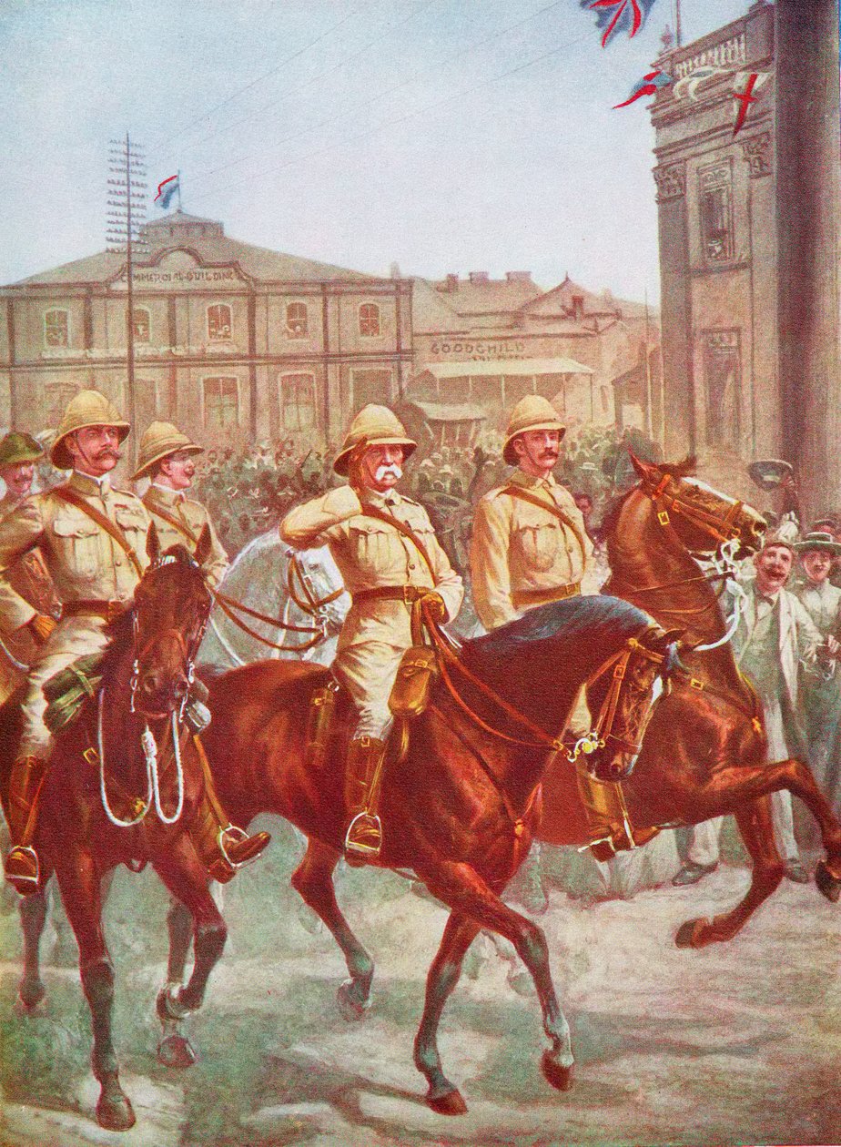 Le maréchal Roberts levant le siège de Kimberley, guerre des Boers, Afrique du Sud, 1900 - Unbekannt