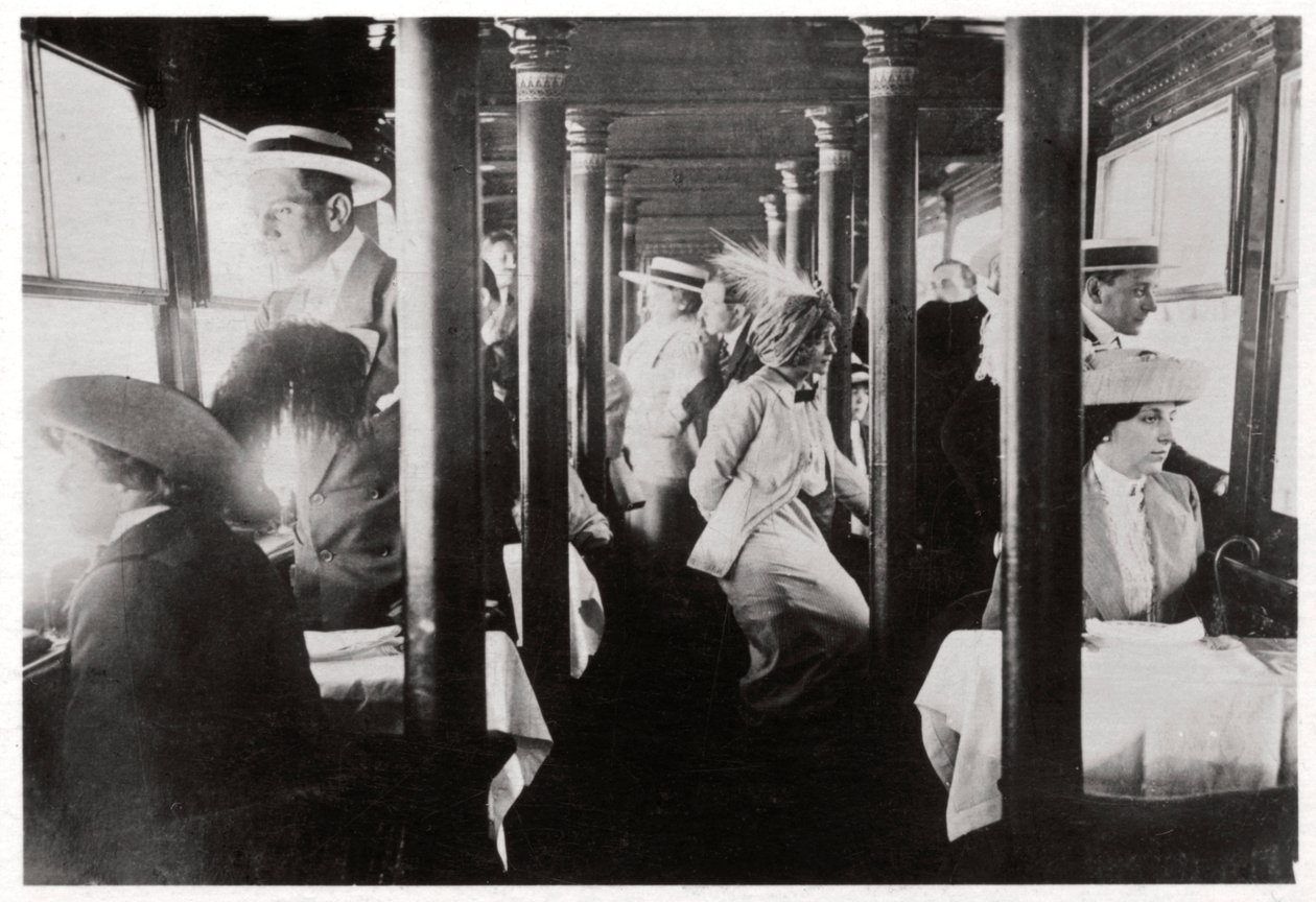 Compagnie de cinéma à bord du Zeppelin LZ13 Hansa, vers 1912-1914 - Unbekannt