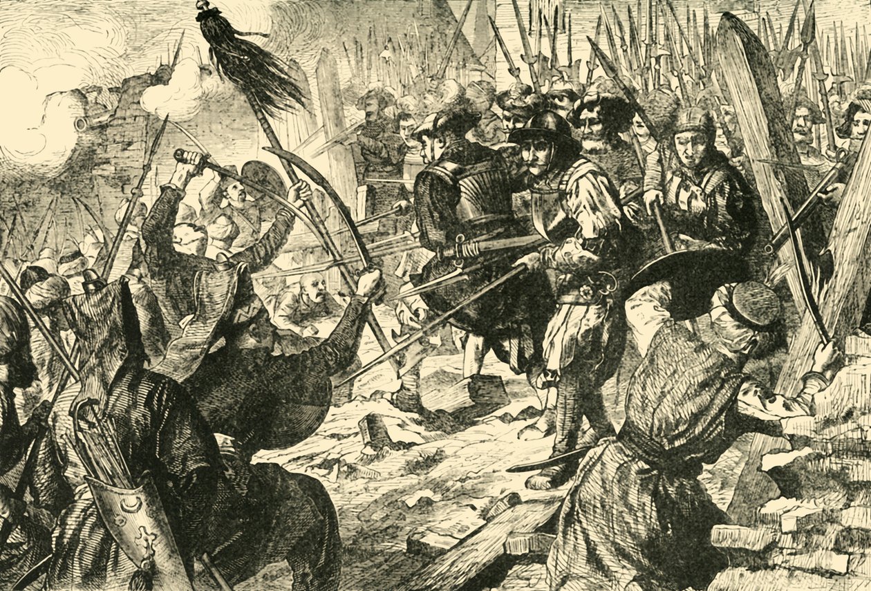 Assaut final des Turcs lors de leur premier siège de Vienne en 1529, 1890 - Unbekannt
