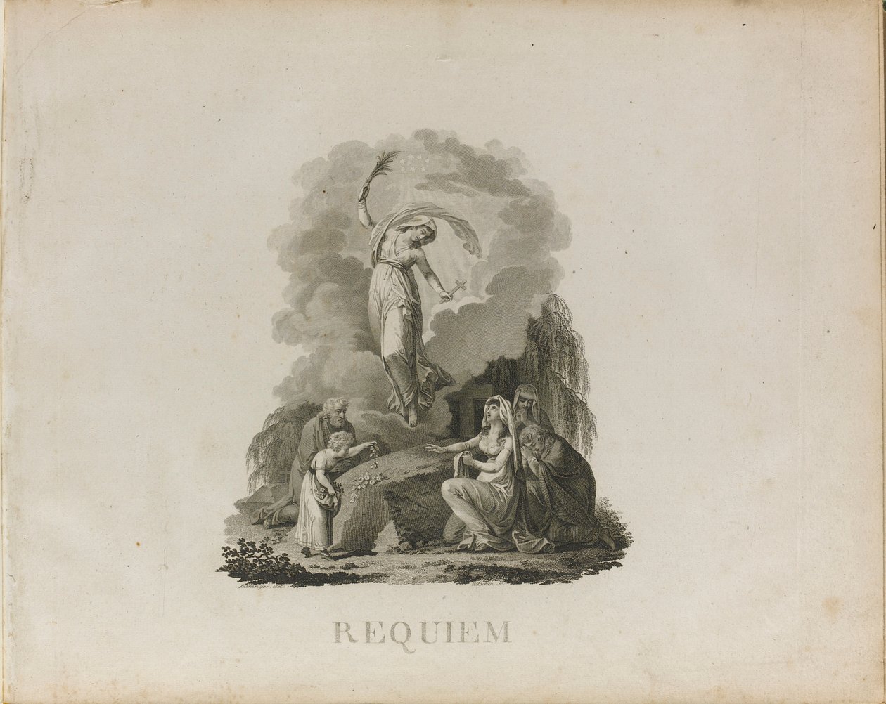 Première édition du Requiem en ré mineur, K. 626 par Wolfgang Amadeus Mozart, vers 1800 - Unbekannt