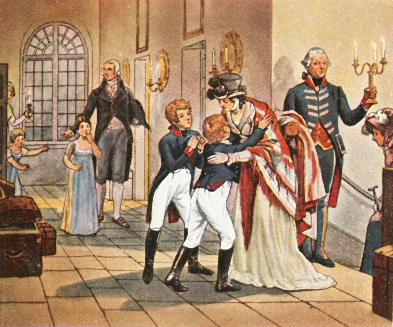 Première rencontre de la reine Louise et de ses enfants après la bataille de Iéna, 18 octobre 1806, 1936 - Unbekannt