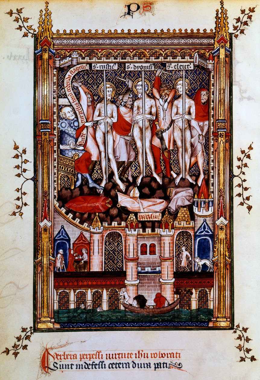 Flagellation de Saint Denis, Saint Rustic et Saint Eleuthère, 1317 - Unbekannt