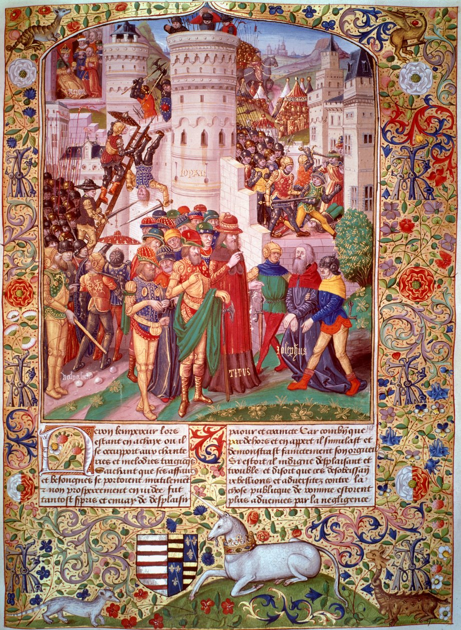 Flavius Josèphe devant Titus, au siège de Jérusalem, 70 - Unbekannt