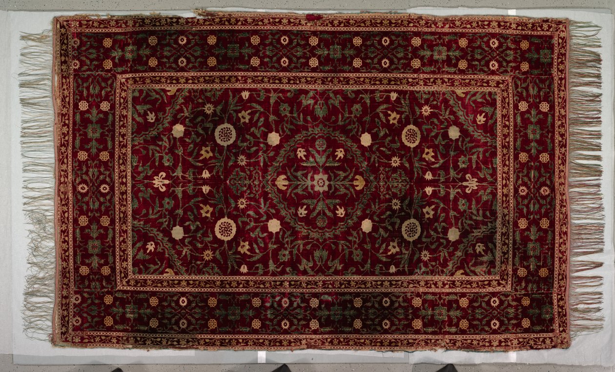 Tapis de sol avec motif de médaillon, 1650-1700 - Unbekannt