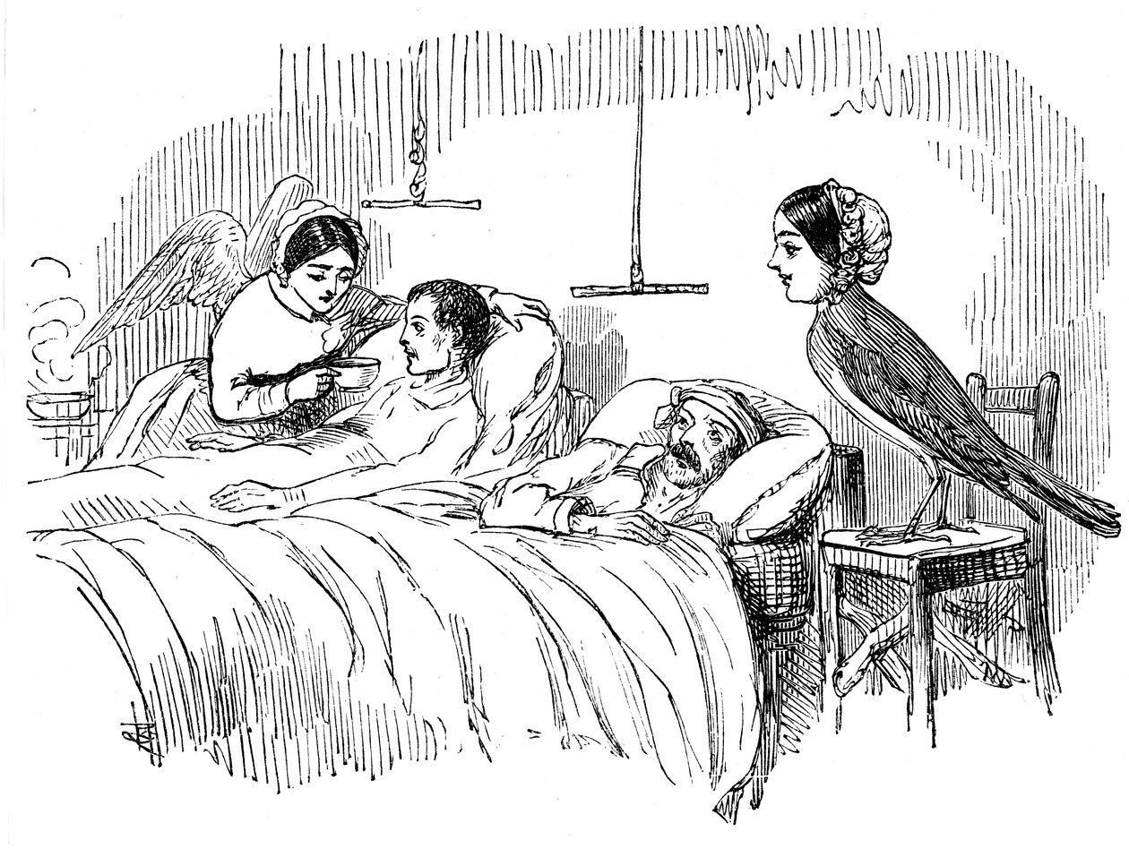 Florence Nightingale observant une infirmière au travail, 1854 - Unbekannt