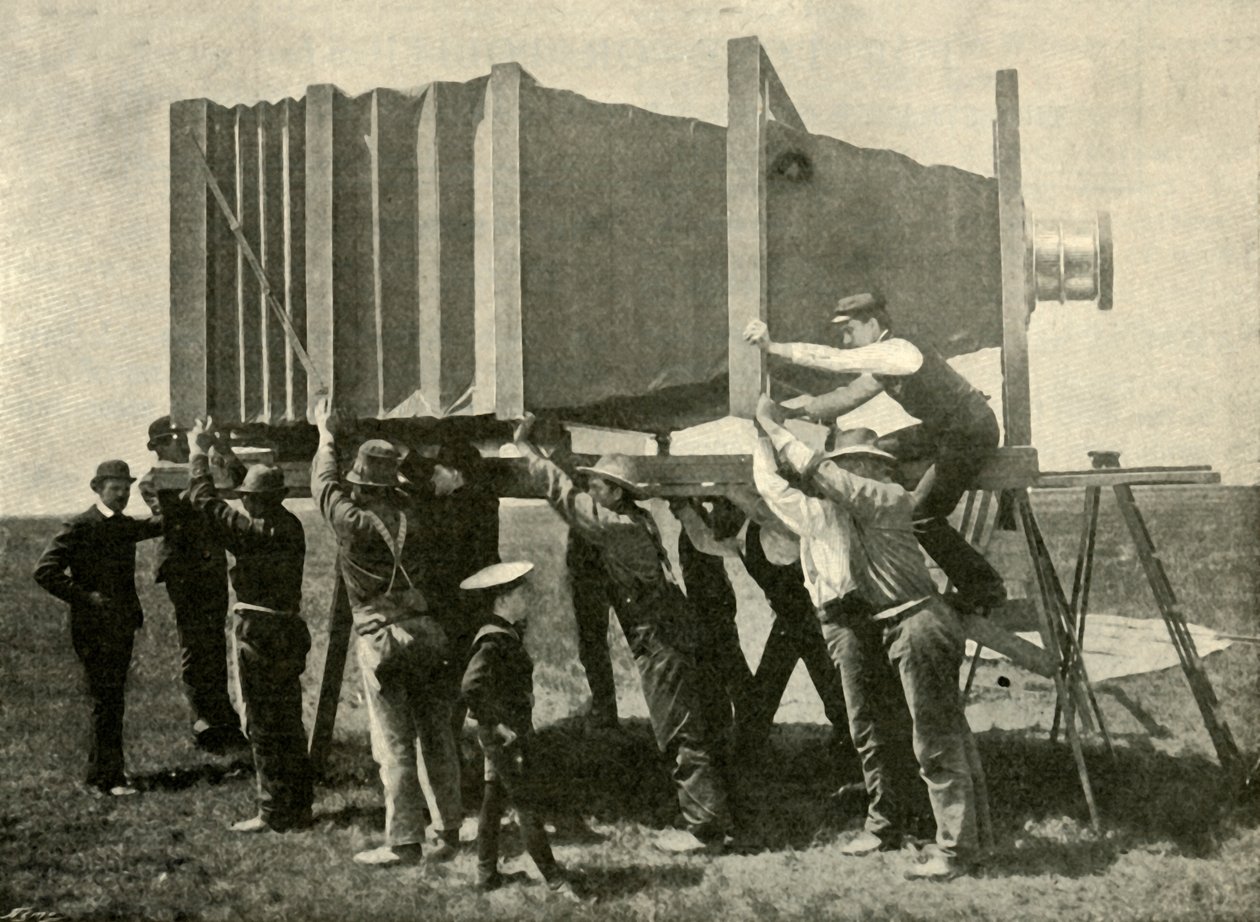 Mise au point de la caméra gigantesque pour le travail, 1901 - Unbekannt