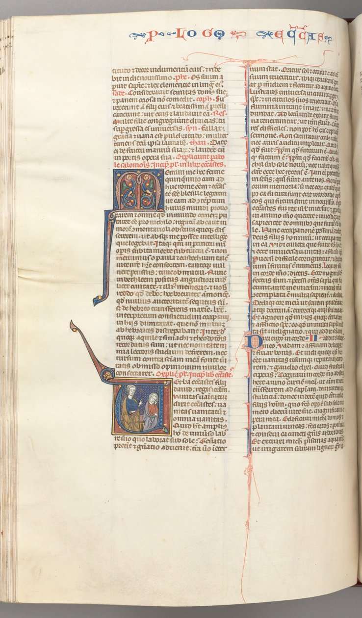 Fol. 247v, Ecclésiaste, initiale historiée V, Salomon enseignant, vers 1275-1300 - Unbekannt