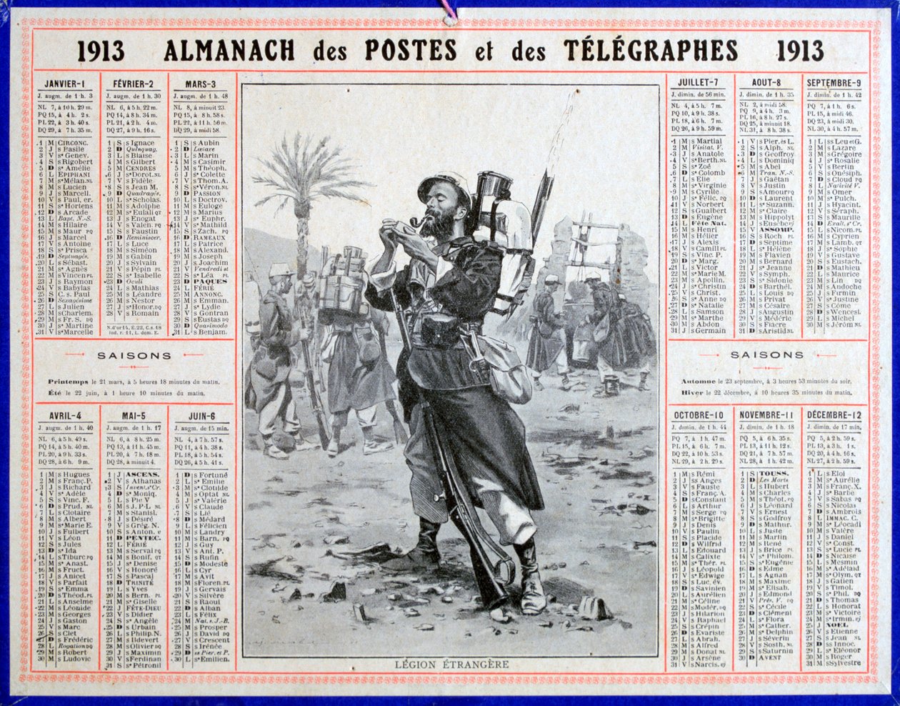 Légion étrangère française, 1913 - Unbekannt