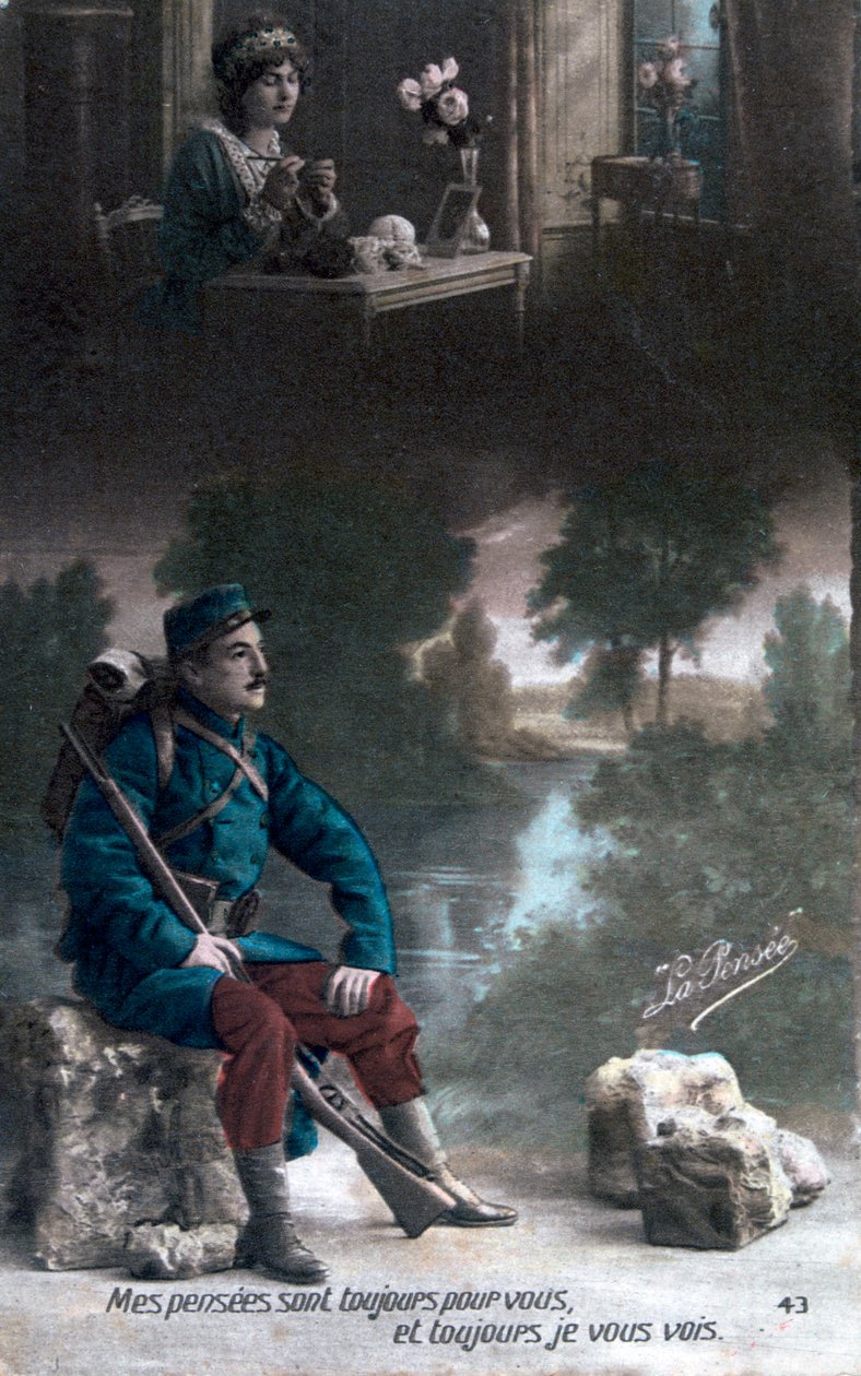 Carte postale française de la Première Guerre mondiale - Unbekannt