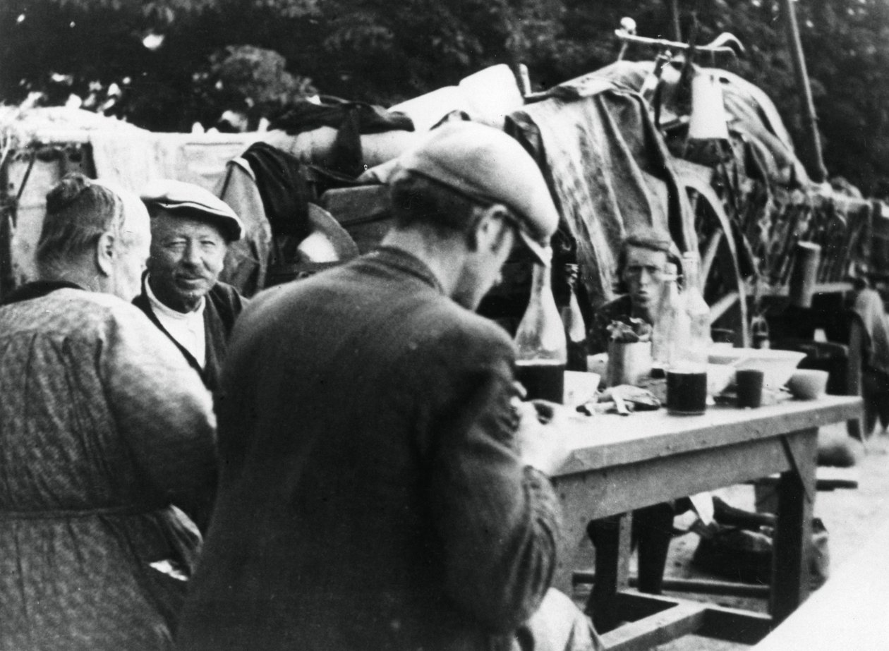 Réfugiés français et belges, Rambouillet, France, 16 juillet 1940 - Unbekannt