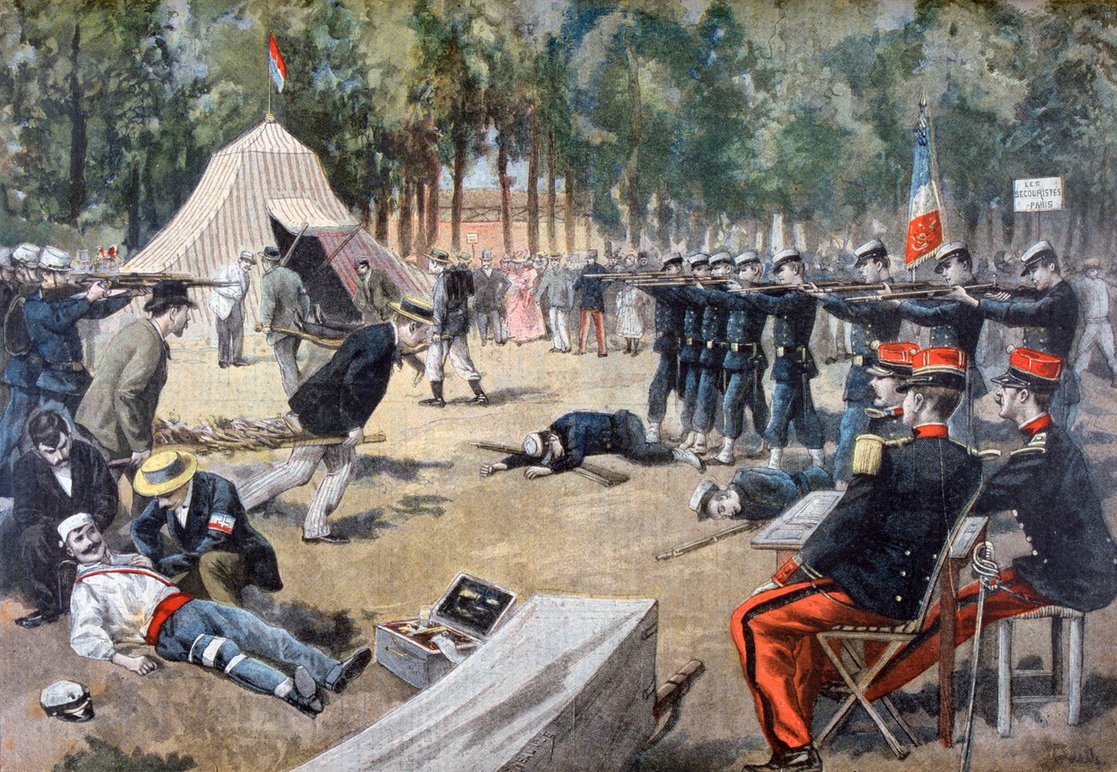 Manœuvres militaires françaises : secouristes, 1897 - Unbekannt