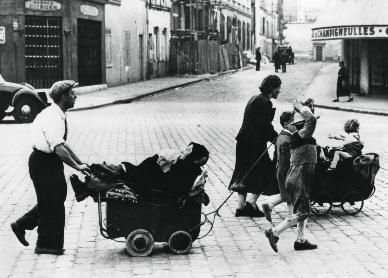 Réfugiés français rentrant chez eux après la chute de la France aux mains des Allemands, France, juillet 1940 - Unbekannt
