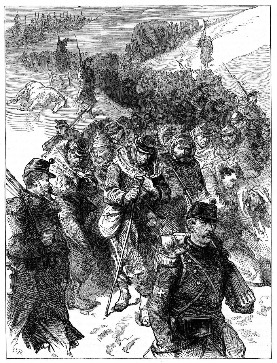 Retraite française en Suisse, 30 janvier-1er février 1871, vers 1880 - Unbekannt