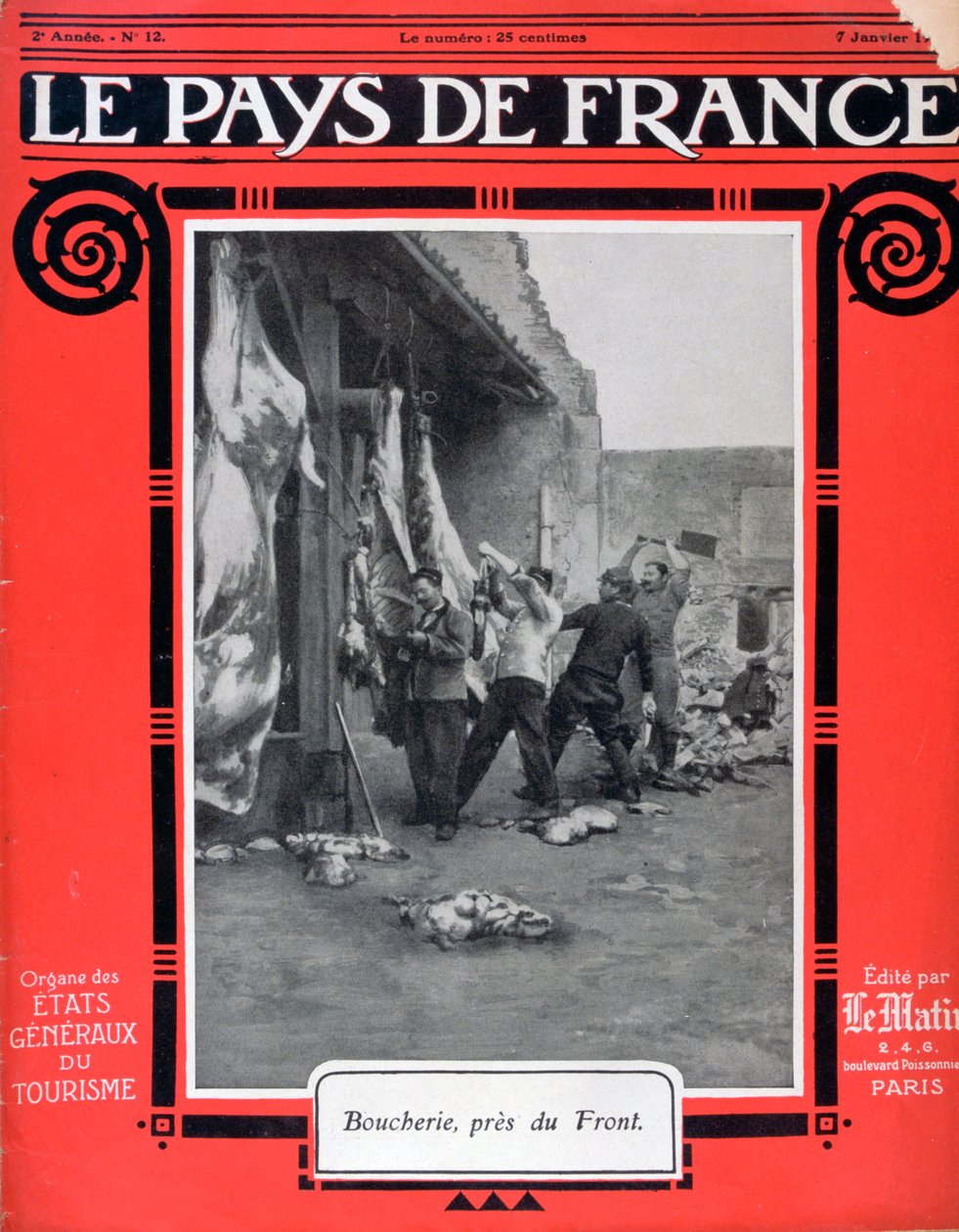 Couverture de Le Pays de France, 7 janvier 1915 - Unbekannt