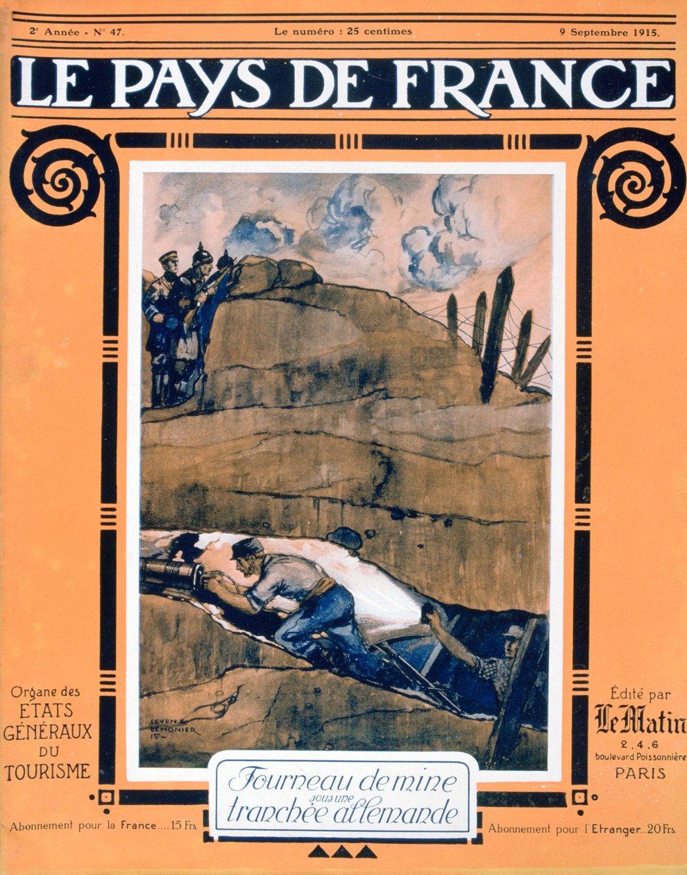 Couverture de Le Pays de France, 9 septembre 1915 - Unbekannt