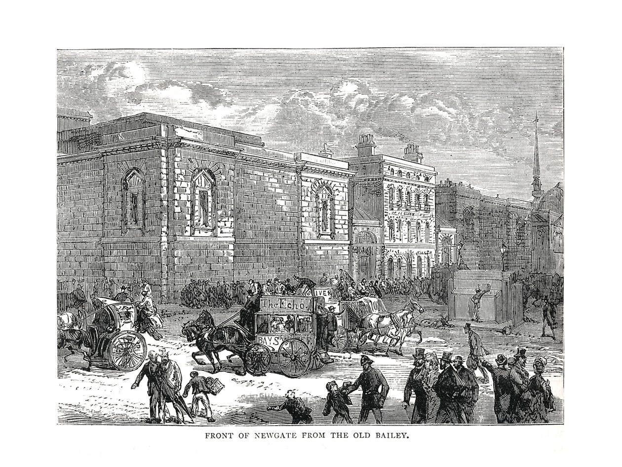 Façade de Newgate depuis Old Bailey, 1878 - Unbekannt