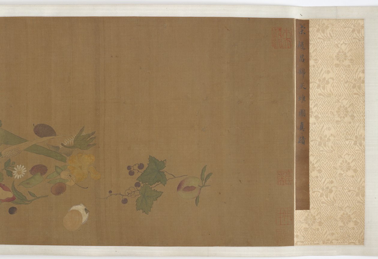 Fruits, légumes, fleurs et insectes, dynastie Ming - Unbekannt