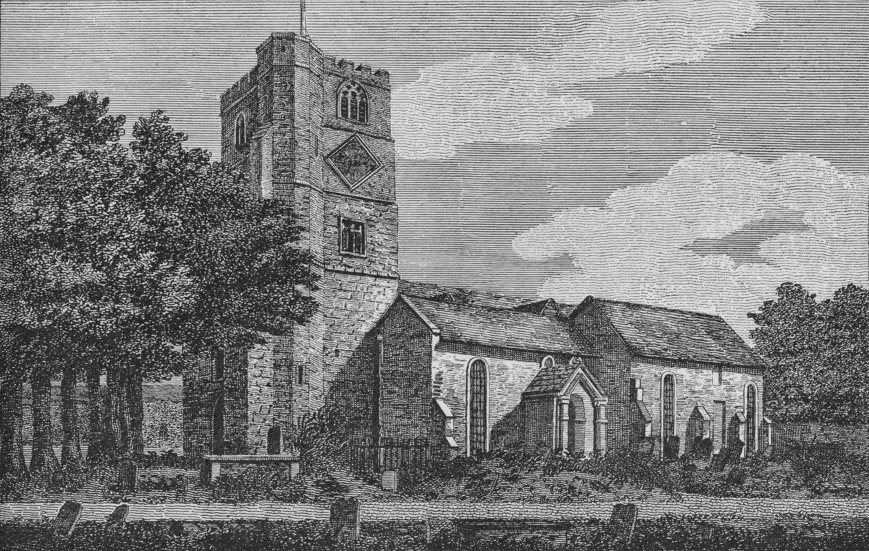 Église de Fulham en 1812 - Unbekannt