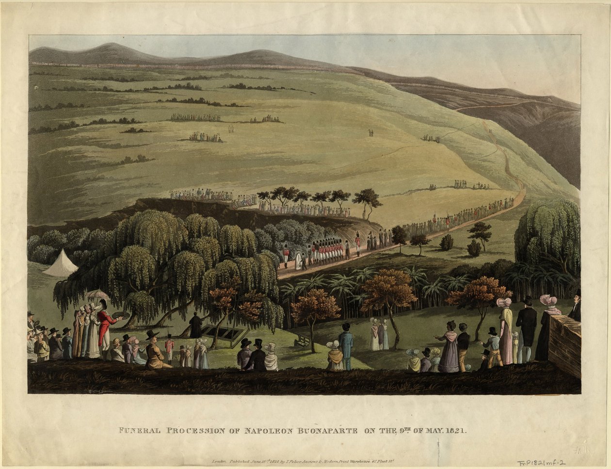 Procession funéraire de Napoléon Bonaparte le 9 mai 1821, 1828 - Unbekannt