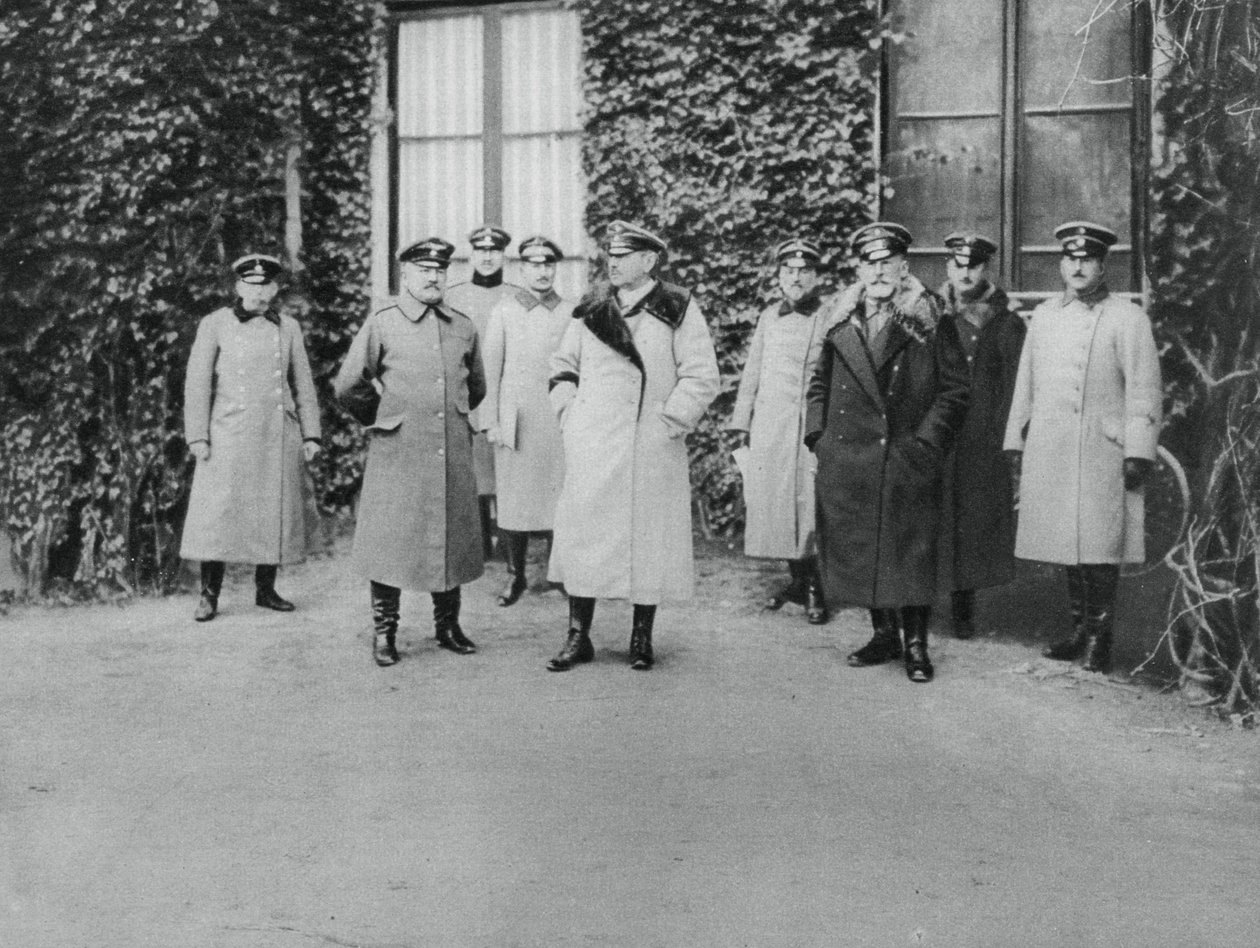 Général Alexander von Kluck et autres officiers, Première Guerre mondiale, 1915 - Unbekannt