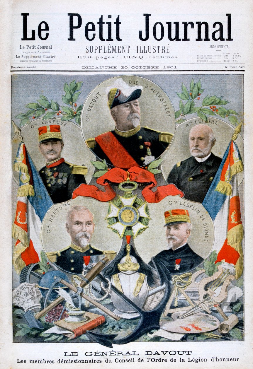 Général Davout et membres du Conseil de la Légion d