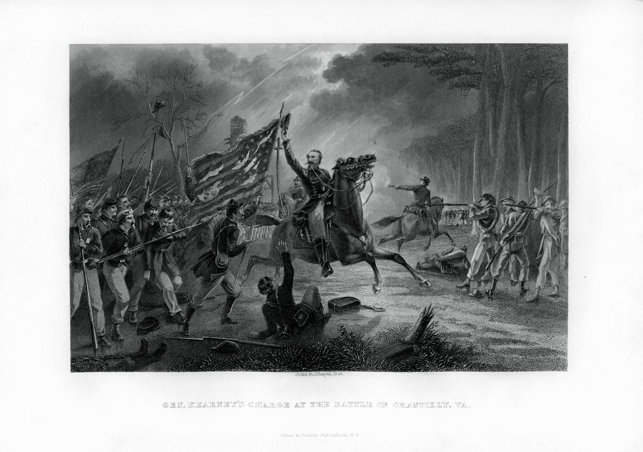 Charge du général Kearny, bataille de Chantilly, Virginie, 1er septembre 1862, 1862-1867 - Unbekannt