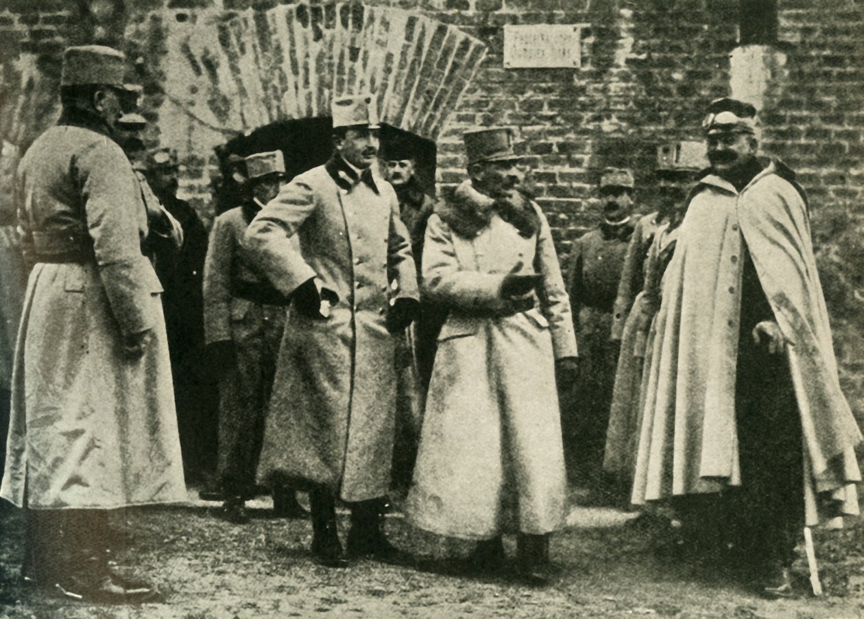 Général Kusmanek et le prince François-Joseph à la forteresse de Przemysl, Première Guerre mondiale, 1915 - Unbekannt