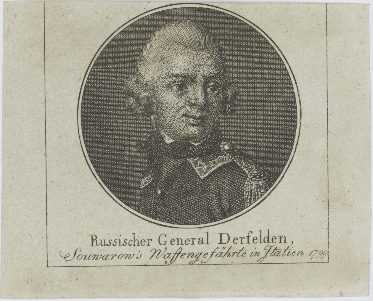 Général Otto Wilhelm Derfelden 1737-1819, vers 1800 - Unbekannt