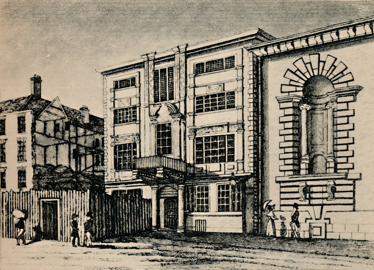 Bureau de Poste Général, vers 1793 - Montrant les Bâtiments Adjacents à Lloyds Coffee House, 1928 - Unbekannt