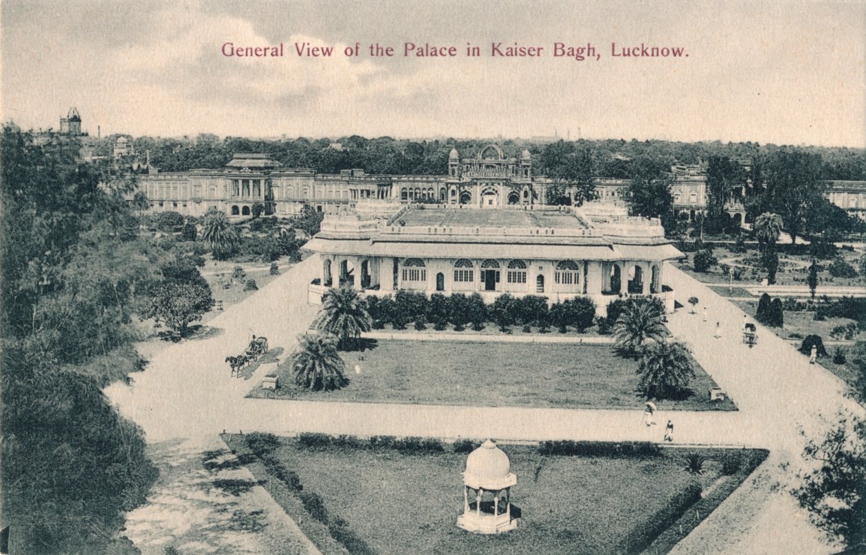 Vue générale du palais à Kaiser Bagh, Lucknow, vers 1900 - Unbekannt