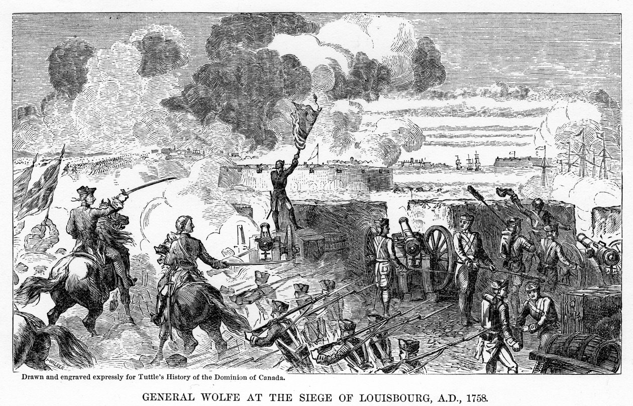 Le général Wolfe au siège de Louisbourg, 1758, 1877 - Unbekannt