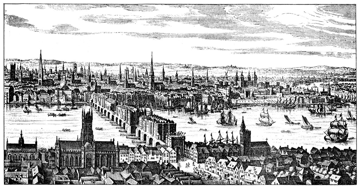 Vue générale de Londres, 1666 - Unbekannt