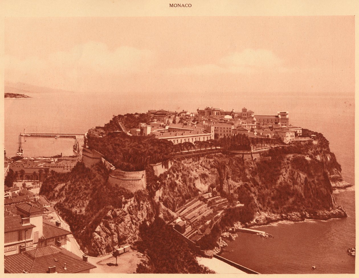 Vue générale de la Principauté de Monaco, 1930 - Unbekannt