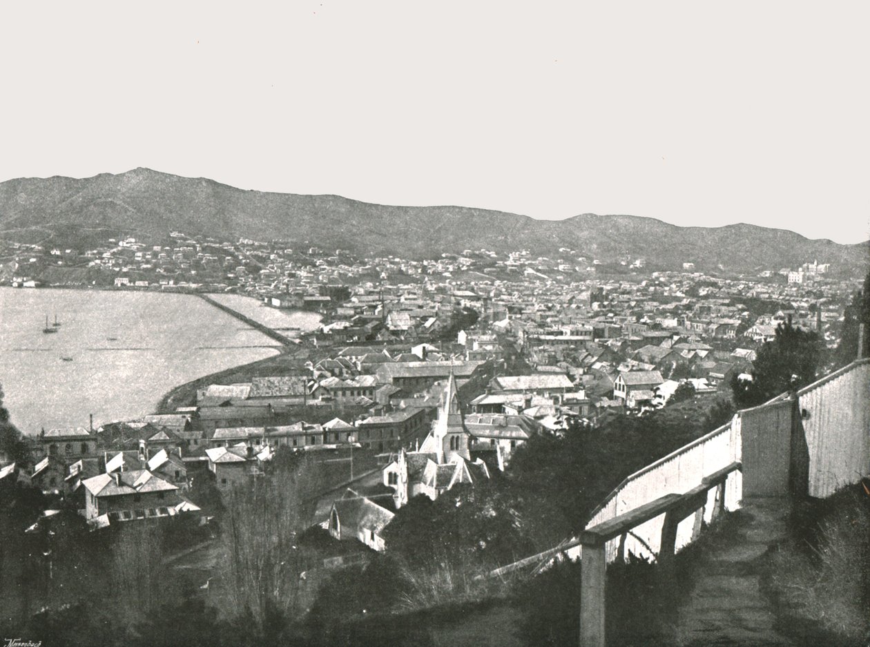Vue générale de la ville, Wellington, Nouvelle-Zélande - Unbekannt
