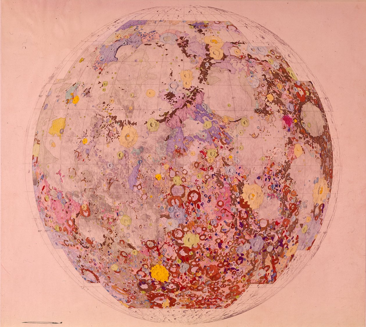 Carte géologique de la lune, 1967 - Unbekannt