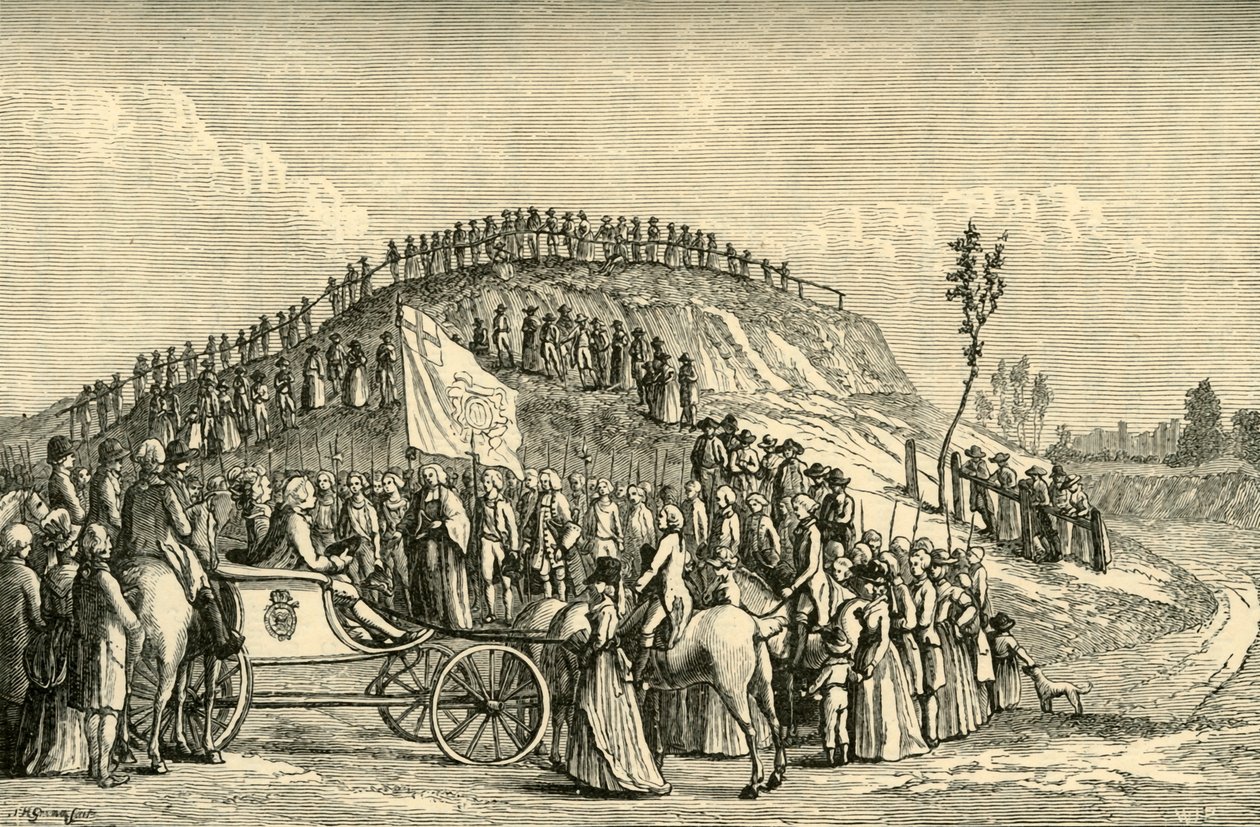 George III et la reine Charlotte à Eton Montem, 1778, 1911 - Unbekannt