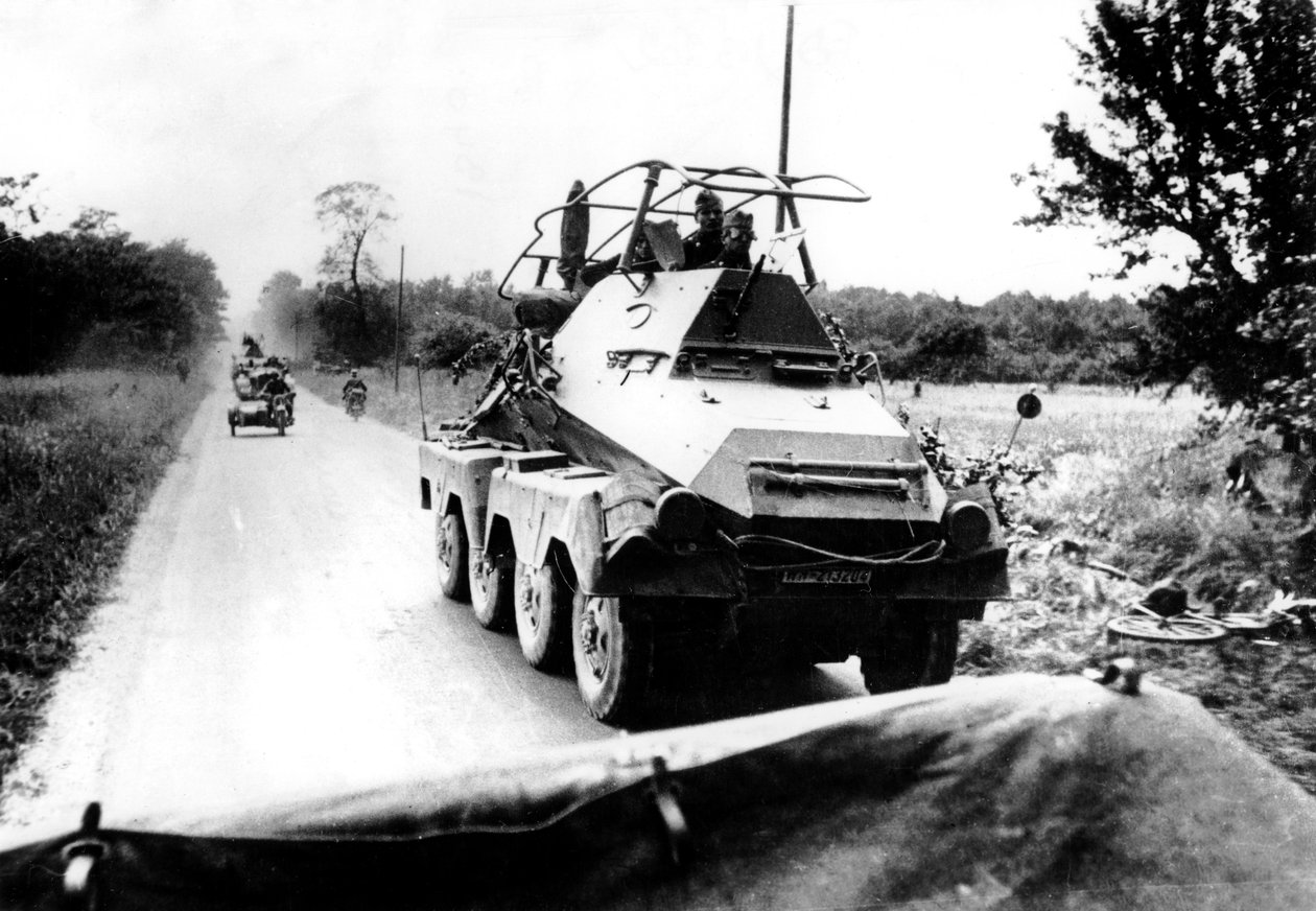 Voiture blindée allemande lors de l