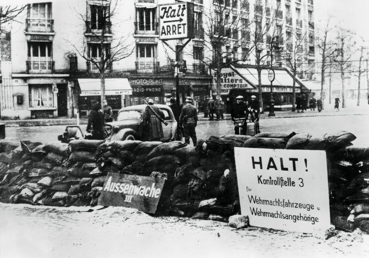 Point de contrôle allemand, Paris occupé, 1940-1944 - Unbekannt