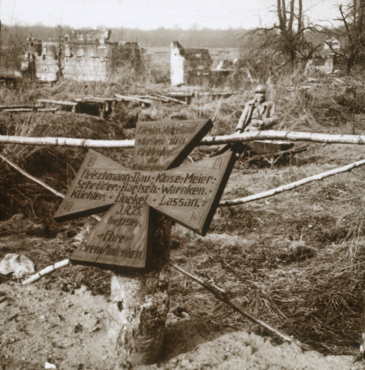 Tombe commune allemande, vers 1914-1918 - Unbekannt