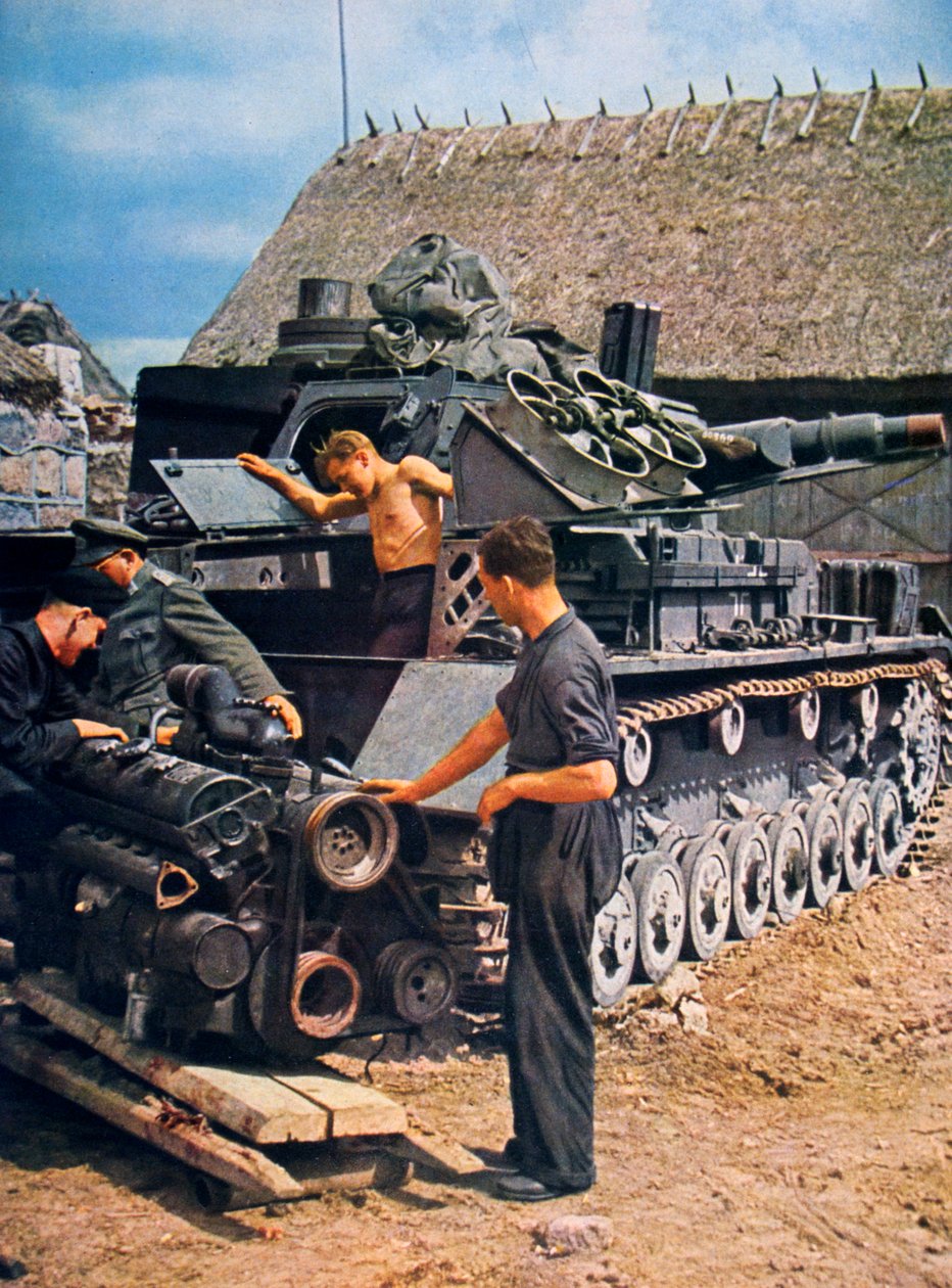 Soldats allemands en France occupée, 1943 - Unbekannt