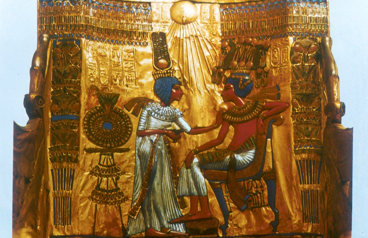 Trône doré de Toutankhamon, Égypte ancienne, 18e dynastie, Nouvel Empire, 14e siècle av. J.-C. - Unbekannt