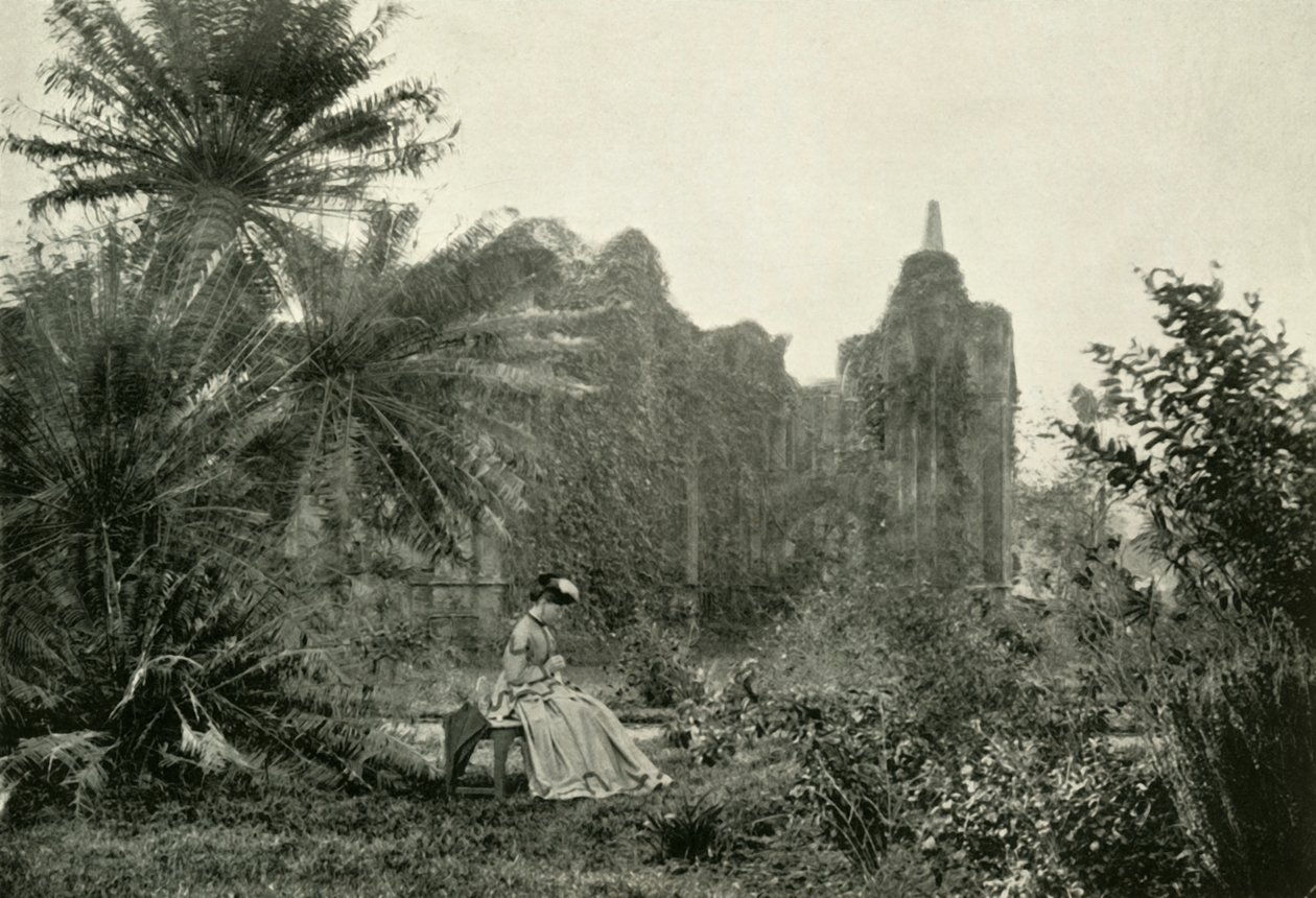 Ruine gothique dans le jardin de Barrackpore, c1870 - Unbekannt