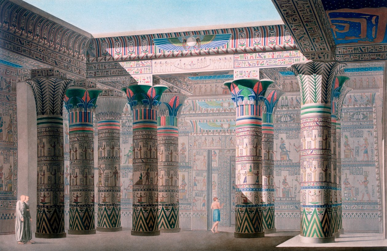 Grand Temple, île de Philae, Nubie, Égypte, 19ème siècle - Unbekannt