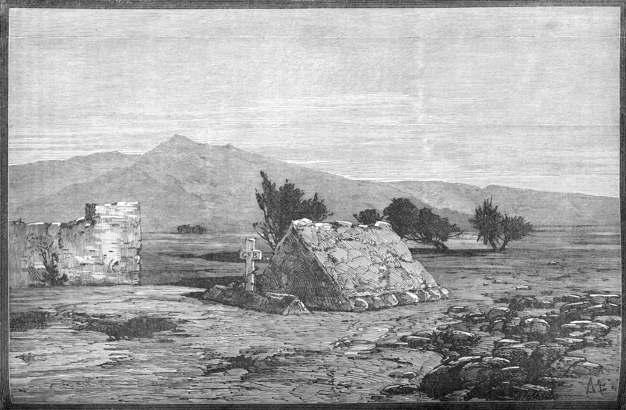 Tombes du major Blackwood et des hommes du soixante-sixième régiment, Maiwand, vers 1880 - Unbekannt