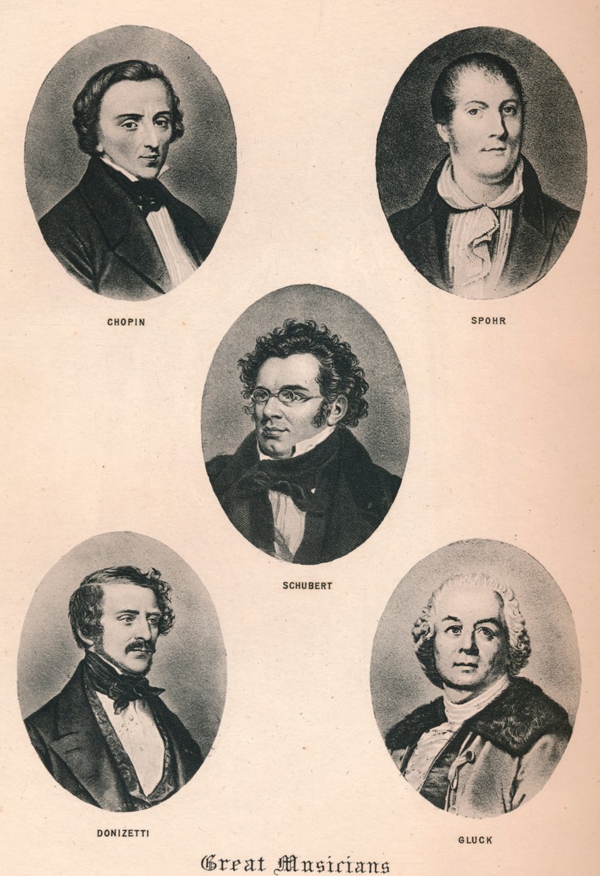 Grands musiciens - Planche XIII, 1895 - Unbekannt